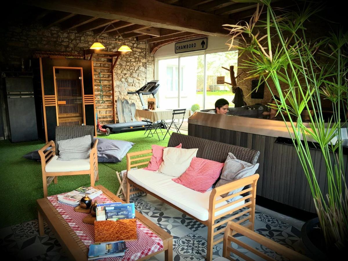 Le Grand Cedre Spa Et Sauna Interieur Piscine Marolles Kültér fotó